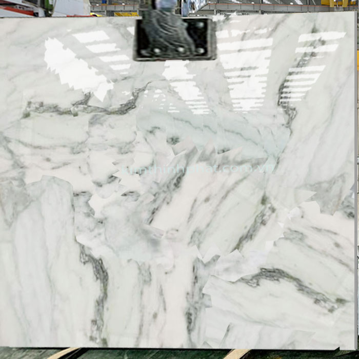 đá hoa cương marble màu trắng vân xanh đen