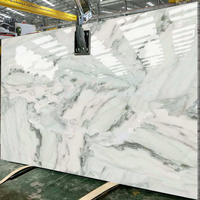 đá hoa cương marble màu trắng vân xanh đen